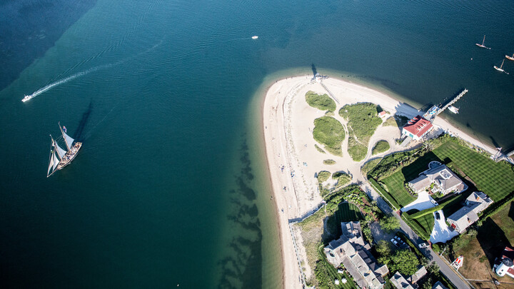 Aerial view of Tall Ship Lynx